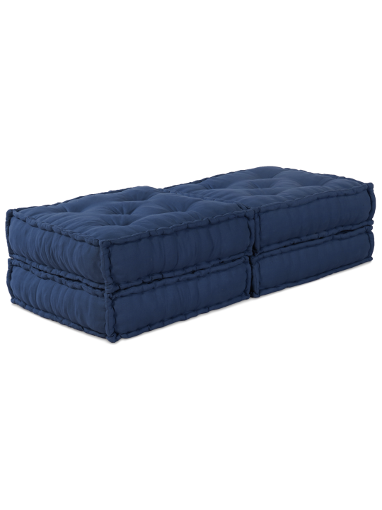 Moodulpuffid 2 tk indigo kangas