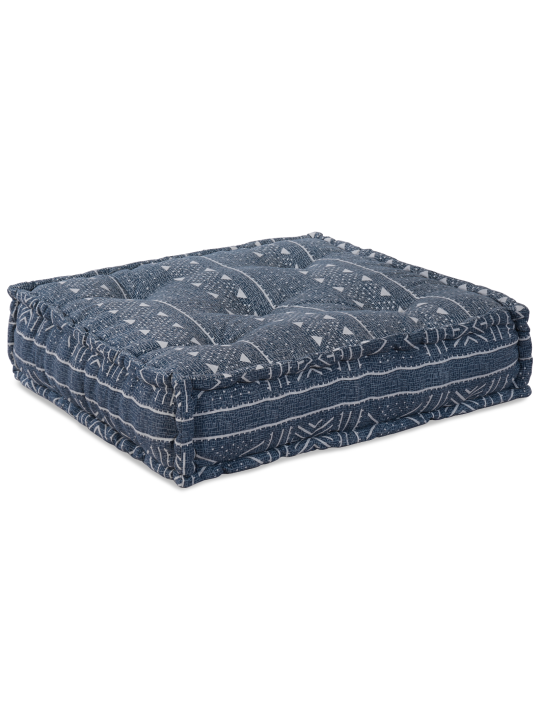 4-kohaline modulaarne pouf diivan, muudetav indigo kangas