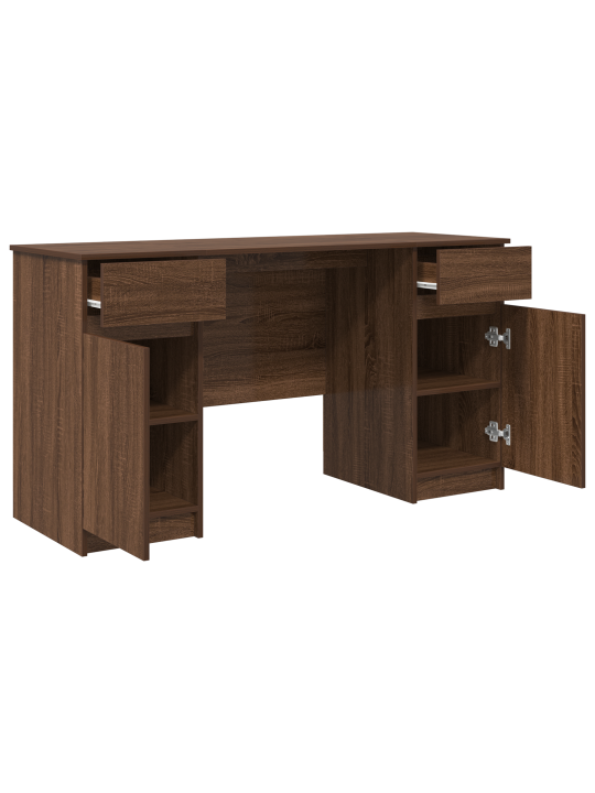 Laud pruun tamme 140x49x76 cm tehispuit