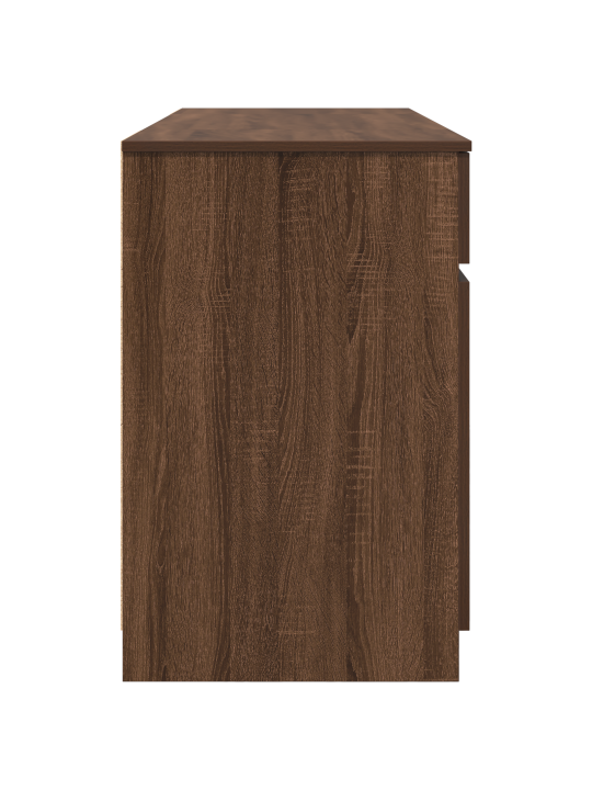 Laud pruun tamme 140x49x76 cm tehispuit