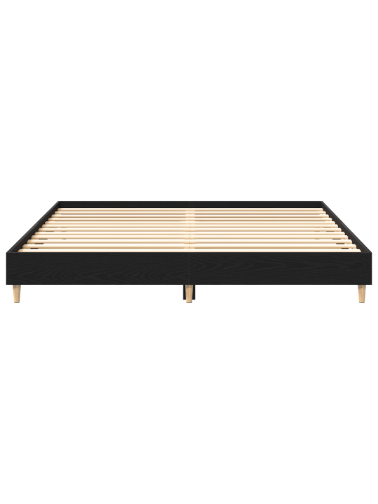 Voodi raam must tamm 200x200 cm inseneritud puit