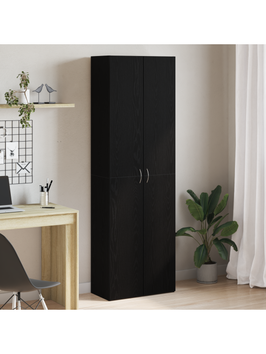 Kontorikapp must tamm 60x32x190 cm tehispuit