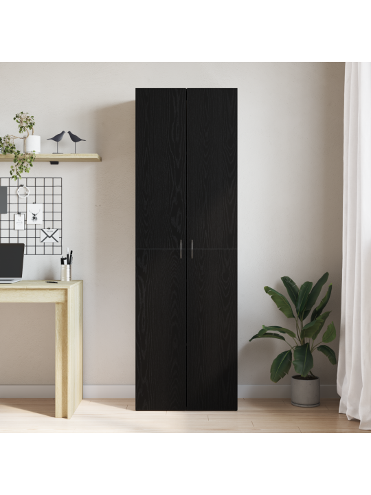 Kontorikapp must tamm 60x32x190 cm tehispuit