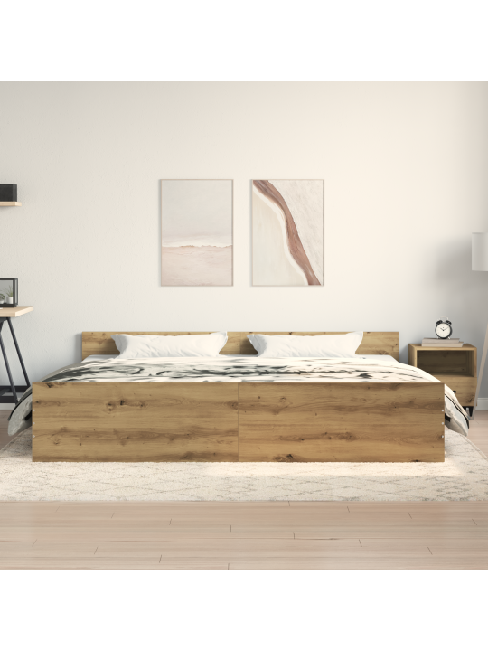 Voodi raam artisan tamme 200x200 cm töödeldud puit