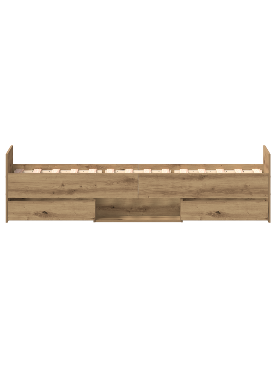 Voodiraam ilma madratsita meistripuu 75x190 cm tehispuit