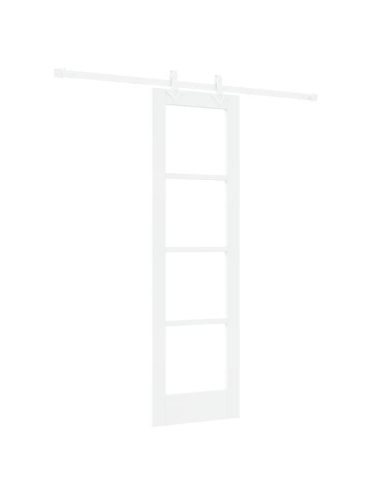 Liuguks koos varustuskomplektiga valge 61x198.5 cm kõva puit kuusk