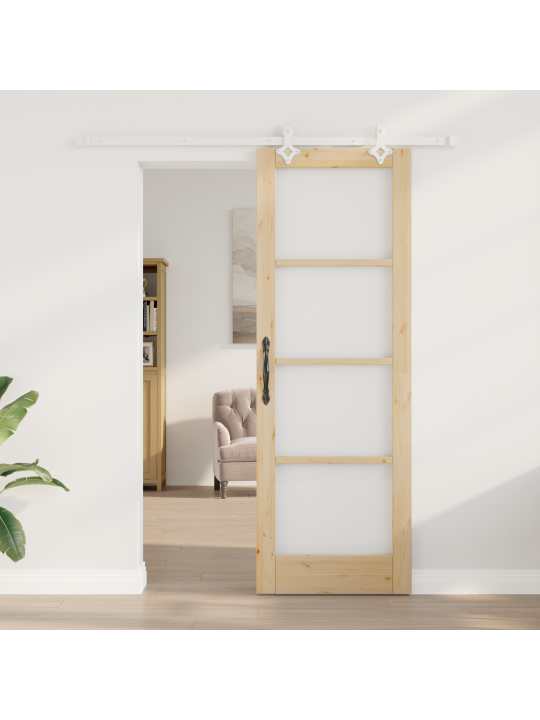 Liuguksi koos riistvarakomplektiga 73.5x211 cm massiivpuust männi