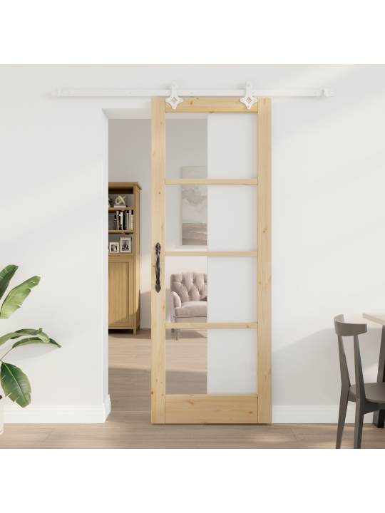 Lükanduks koos tarvikute komplektiga 78x211 cm massiivpuust kasepuu