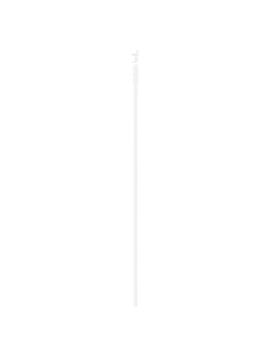 Liuguks riistvara komplektiga valge 83x232 cm täispuit kuusk