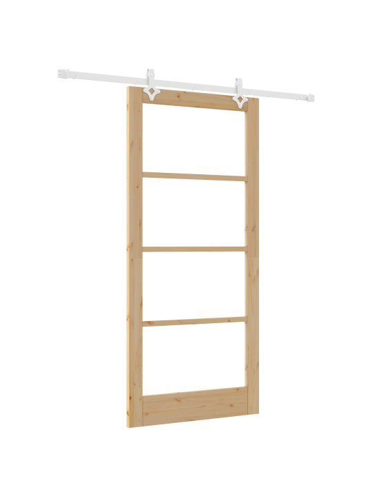 Libisev uks koos tööriistade komplektiga 93x202 cm solid wood pine