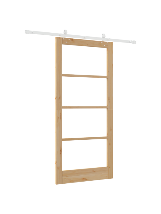 Libisev uks koos tööriistade komplektiga 93x202 cm solid wood pine
