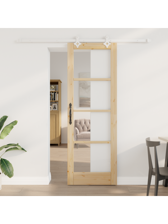 Liuguks koos riistade komplektiga 73.5x211 cm tugev puidust männipuit