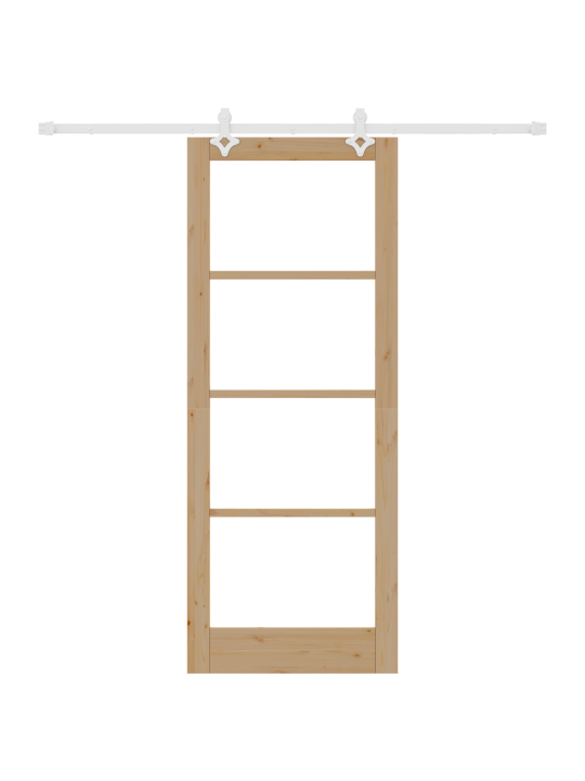 Liuguks riistvarakomplekt 83x211 cm kvaliteetne puit männipuit