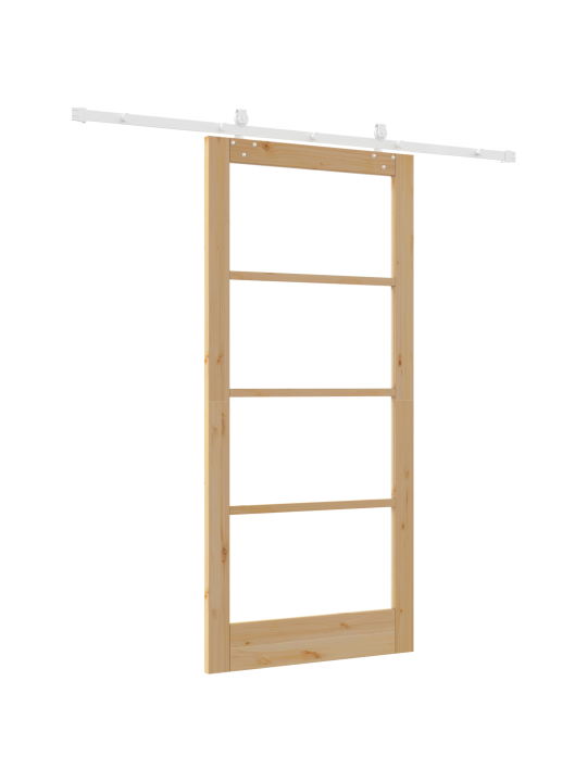 Liuguks komplekt riistadega 93x202 cm tugevast puidust männist