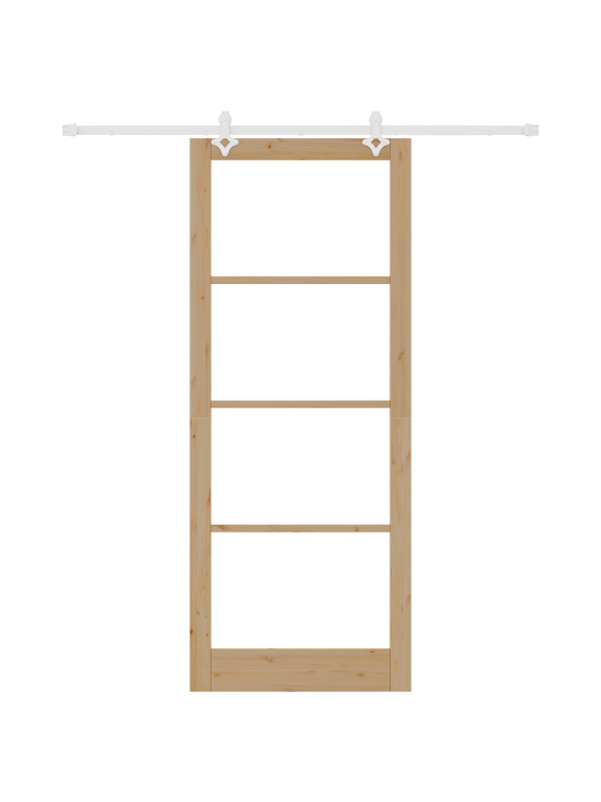 Liuguks koos riistvaraga 93x232 cm solidne männipuit
