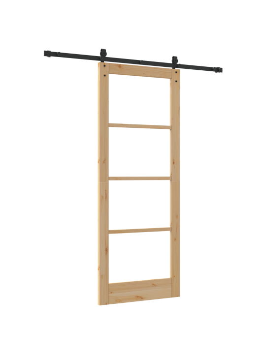 Liuguks koos uksekomplektiga 83x211 cm solidne puidu männipuit