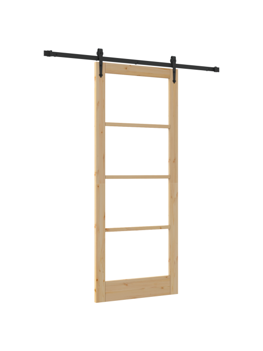 Liuguks koos tarvikute komplektiga 86x211 cm kvaliteetne männipuit