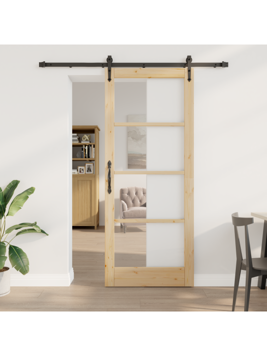 Liuguks koos tarvikute komplektiga 86x211 cm kvaliteetne männipuit