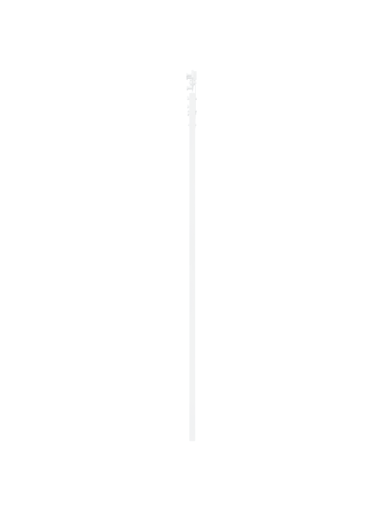 Libisev uks koos varustuskomplektiga valge 78x232 cm massiivpuust mänd