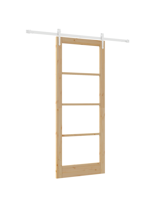 Liuguks koos mehhanismiga 86x211 cm tahke puit mänd