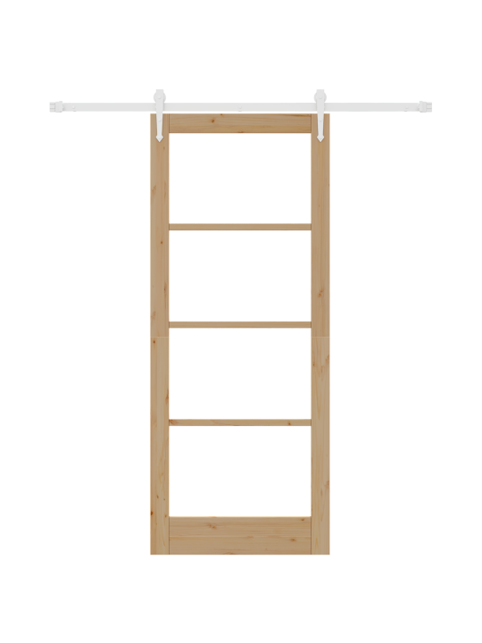 Liuguks koos mehhanismiga 86x211 cm tahke puit mänd