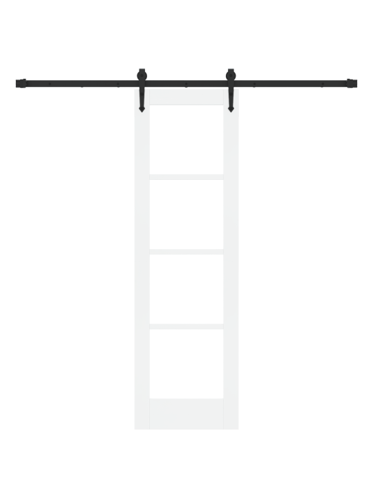 Liuguks varustuse komplekt valge 61x198.5 cm täispuit pöök