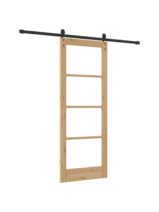 Libisev uks riistade komplekt 78x202 cm kindel puu männi