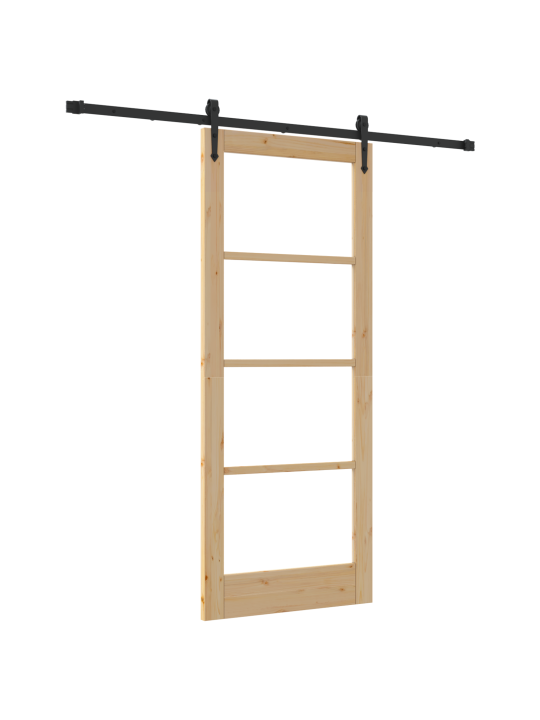 Liuguks koos riistvarakomplektiga 83x202 cm täispuitmännist