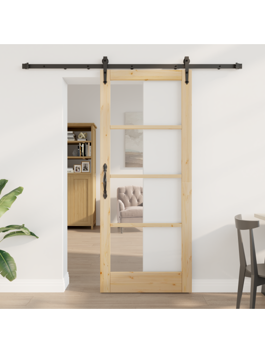 Liuguks koos riistvarakomplektiga 83x202 cm täispuitmännist