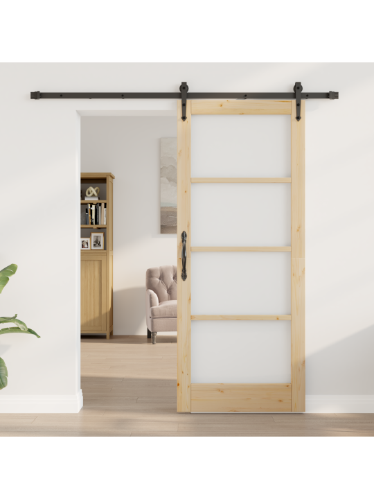 Liuguks koos riistvarakomplektiga 83x202 cm täispuitmännist