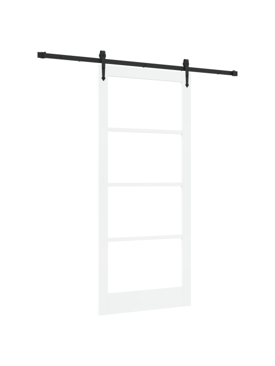 Libisev uks koos riistvarakomplektiga valge 93x211 cm tootja puit