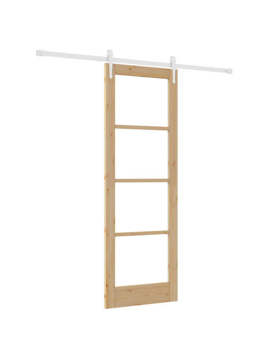 Liugvärav koos tarvikute komplektiga 73.5x211 cm tihedast männipuidust