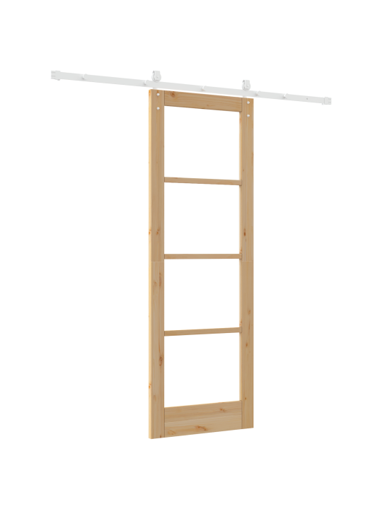 Liugvärav koos tarvikute komplektiga 73.5x211 cm tihedast männipuidust