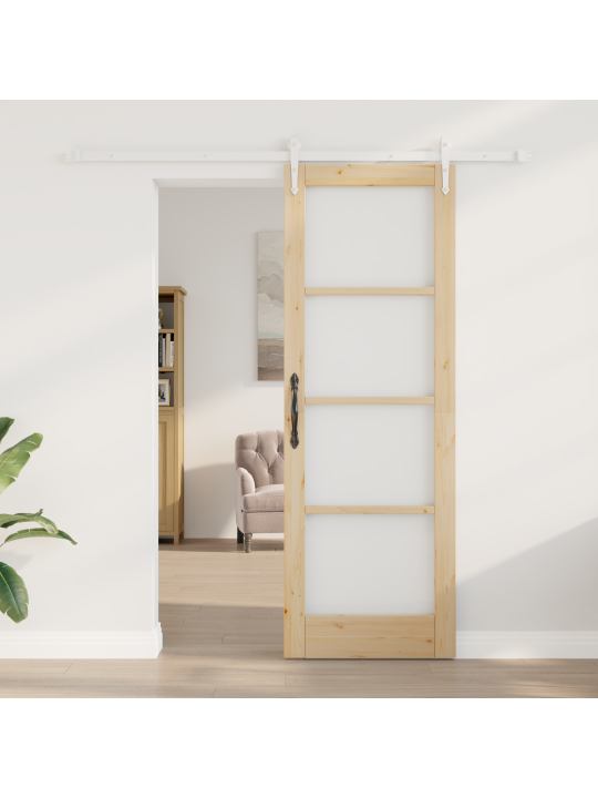 Liugvärav koos tarvikute komplektiga 73.5x211 cm tihedast männipuidust