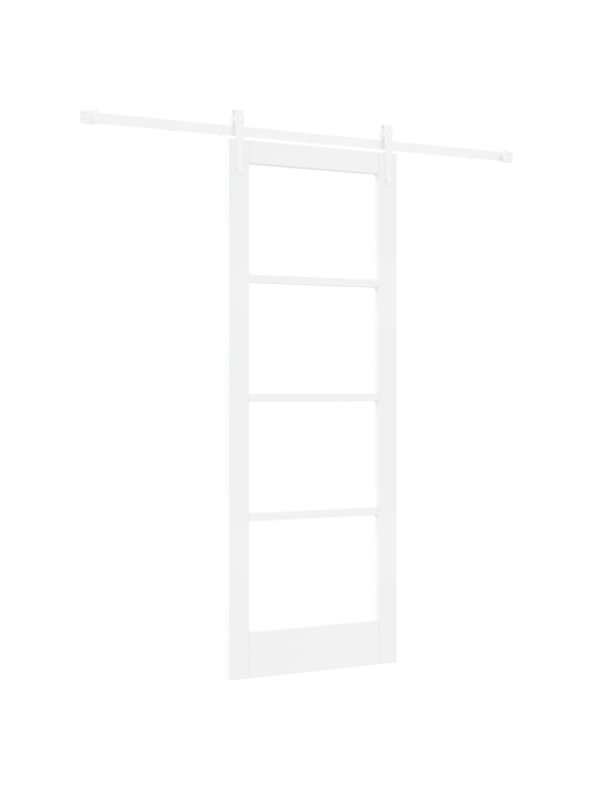 Liuguks koos käigukastiga valge 78x211 cm tugev puidust mänd