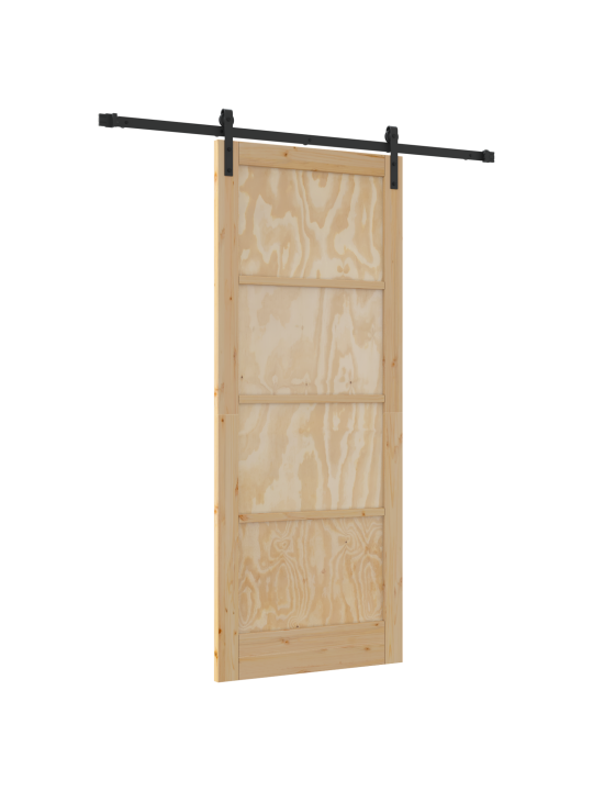 Liuguks koos riistvarakomplektiga 86x211 cm tahke männipuit, siseuks 'orkdal'86x211x4 cm tahke männipuit