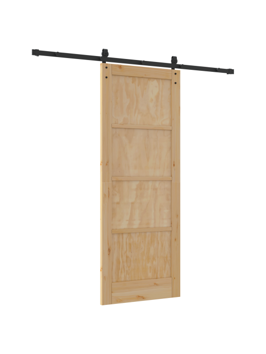 Libisev uks koos tarvikute komplektiga 78x202 cm puit männipuit