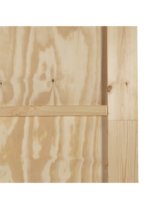 Libisev uks koos tarvikute komplektiga 78x211 cm solid puit pine