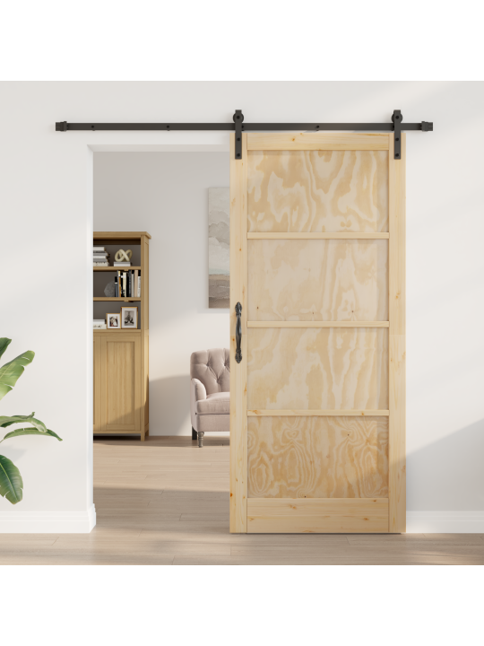Liuguks koos komplektiga 93x211 cm tugev puit mänd