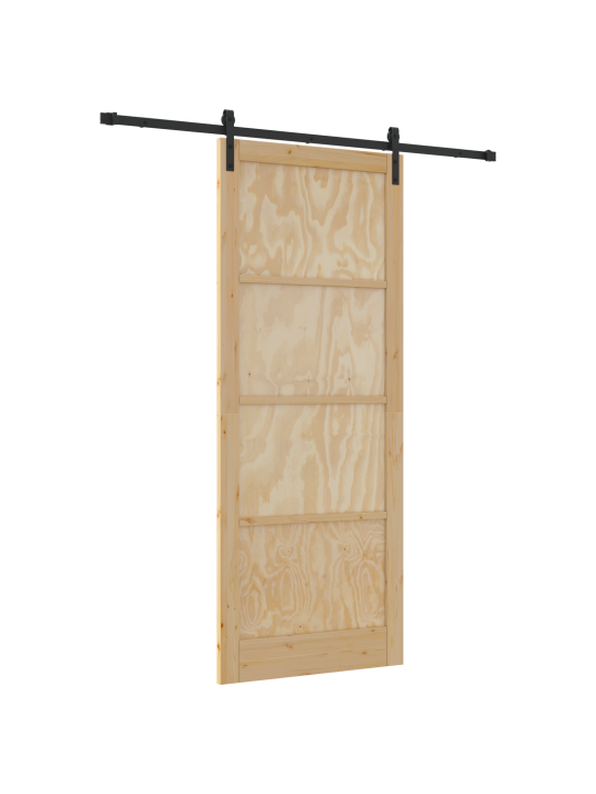 Libistatav uks koos tarvikute komplektiga 93x232 cm massiivne männipuit