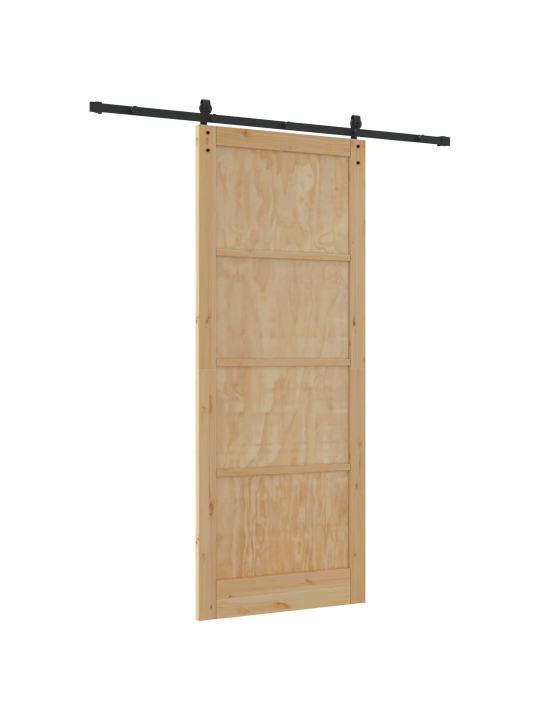 Libistatav uks koos tarvikute komplektiga 93x232 cm massiivne männipuit