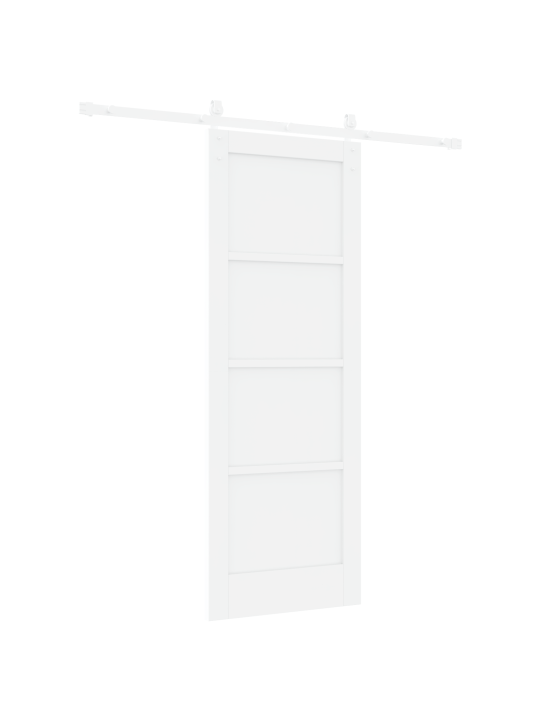 Liuguks koos konstruktsiooniga valge 73.5x198.5 cm tugev männi puit