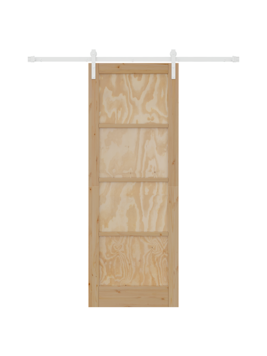 Liuguks koos tarvikute komplektiga 78x211 cm tugev puit mänd