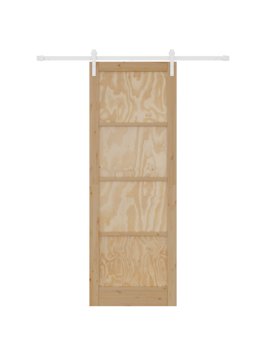Libistatav uks koos tarvikute komplektiga 83x232 cm massiivpuust vaarpuu