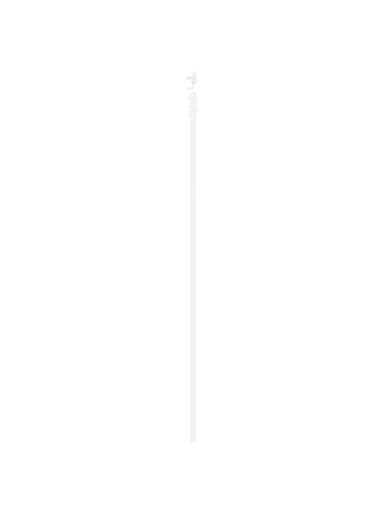 Libisev uks koos riistvarakomplektiga valge 93x232 cm tugev puit mänd