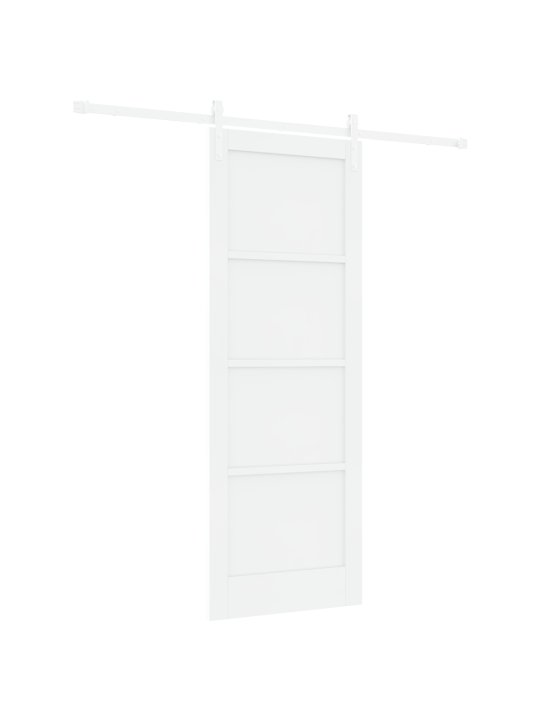 Valge lükanduks koos tarvikute komplektiga 78x211 cm tugev männipuu