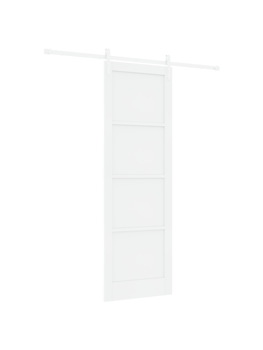 Liuguks koos tarvikute komplektiga valge 78x232 cm massiivne puit
