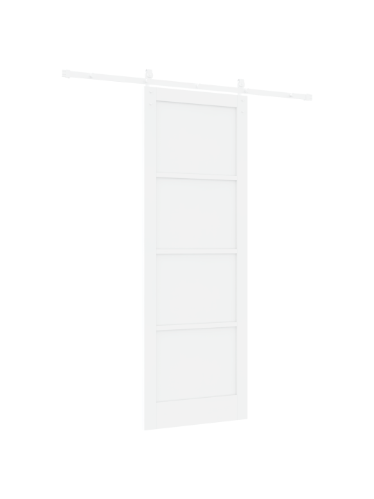 Libistav uks koos komplektiga valge 83x232 cm tugev männipuit