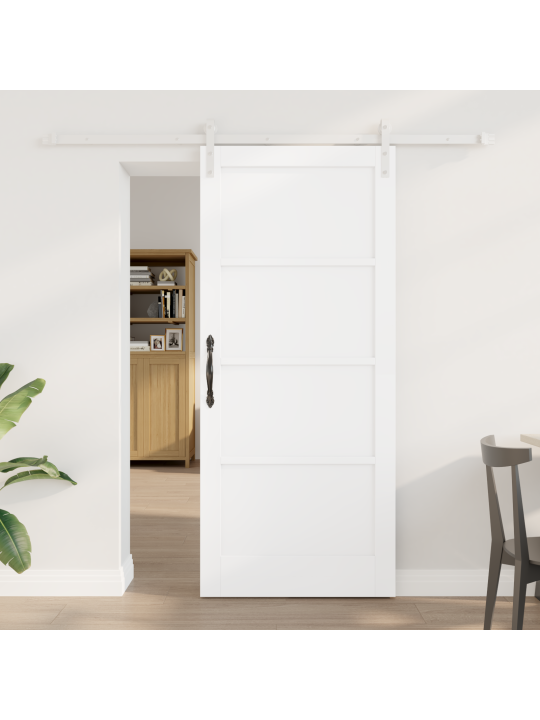 Libisev uks 2 komplekti valge mdf 86 x 198.5 cm libisevad osad