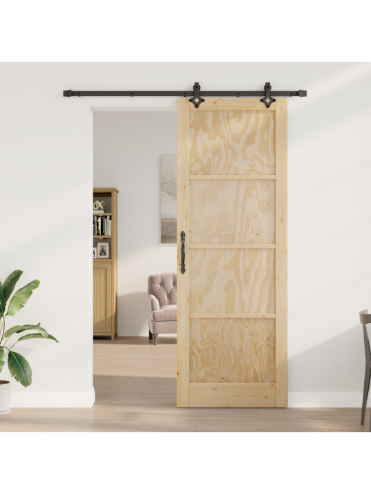 Liuguks koos tarvikute komplekts 83x232 cm tugev puit männipuit